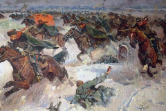 Картина-П.-А.-Кривоногова-Советская-конница-в-боях-под-Москвой-1949-г.